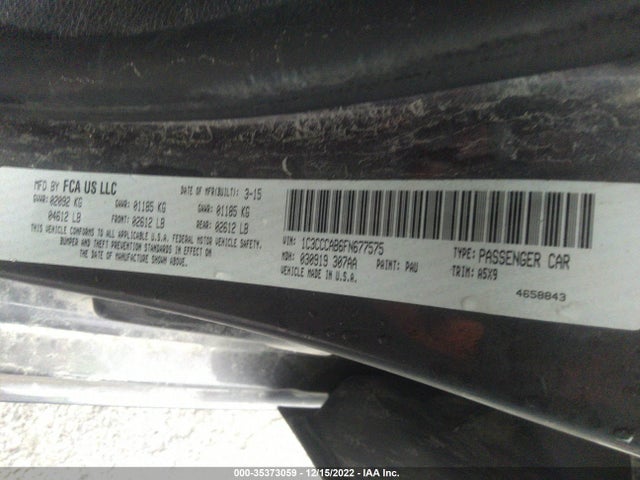 2015 Chrysler 200, VIN: 1C3CCCAB6FN677575