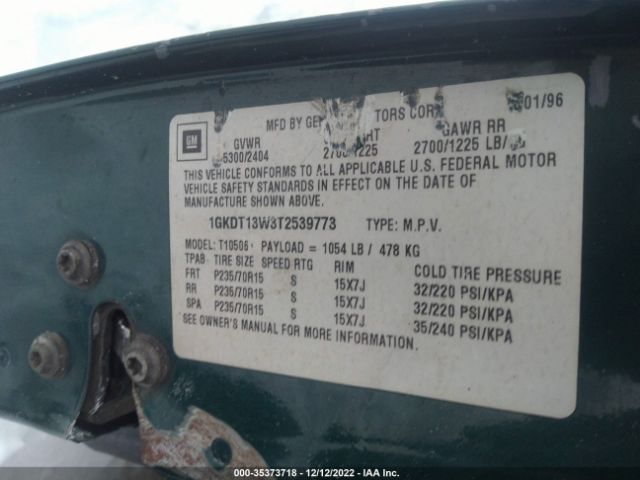1GKDT13W3T2539773 GMC Jimmy