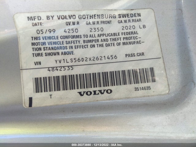 Volvo S70 1999 YV1LS56D2X2621456 Image 11
