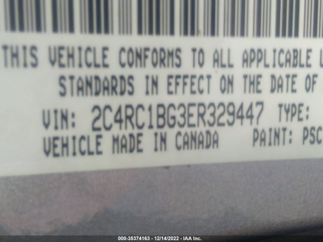 2C4RC1BG3ER329447 Chrysler Town & Country Touring