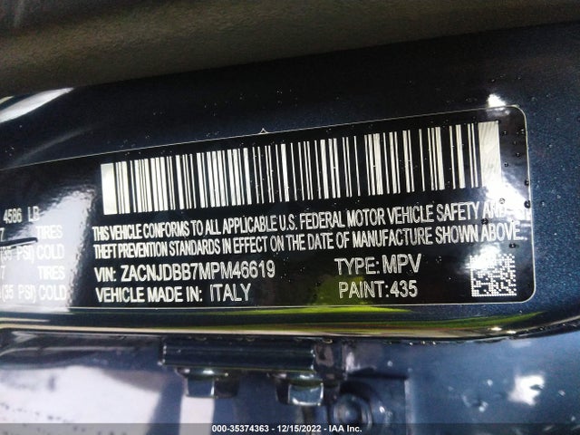 2021 Jeep Renegade, VIN: ZACNJDBB7MPM46619