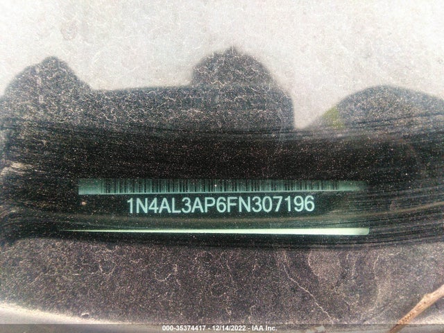 2015 NISSAN ALTIMA 2.5 S VIN: 1N4AL3AP6FN307196