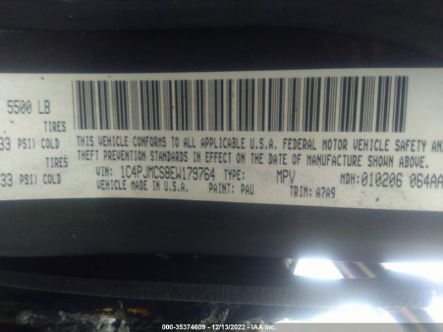 1C4PJMCS8EW179764 Jeep Cherokee Latitude