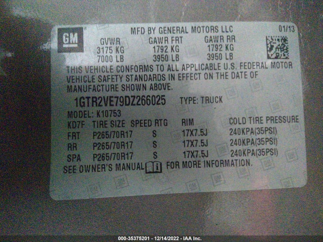 GMC Sierra 1500 Sle 2013 1GTR2VE79DZ266025 Image 10