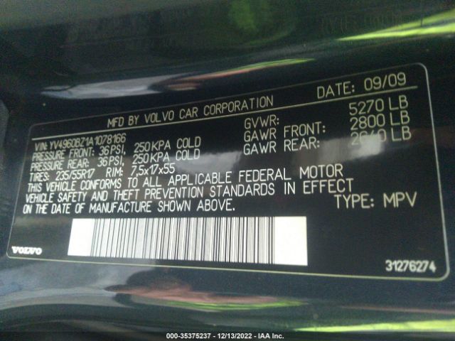 YV4960BZ1A1078166 Volvo XC70