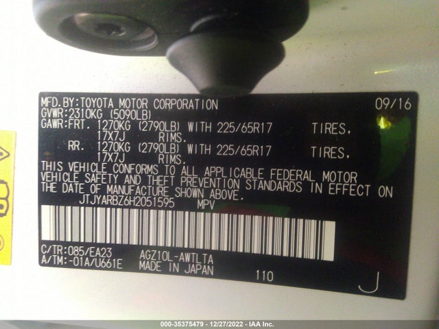 JTJYARBZ6H2051595 Lexus NX 200T