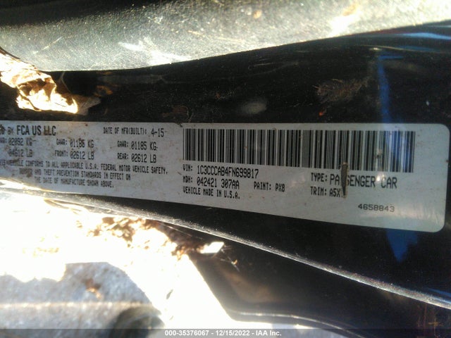Chrysler 200 Limited 2015 1C3CCCAB0FN682917 Image 9