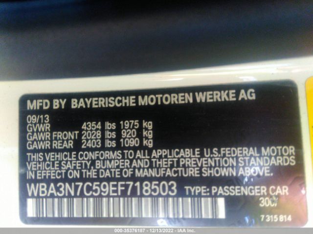 WBA3N7C59EF718503 BMW 4 Series 428i