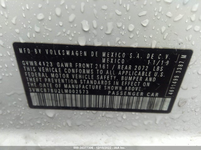 3VWCB7BU2LM002573 Volkswagen Jetta S/se/r-line