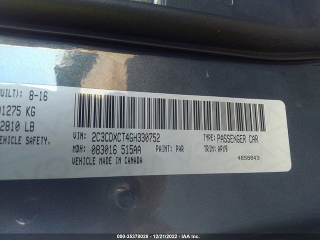 Dodge CHARGER R/T 2016 2C3CDXCT4GH330752 Image 9