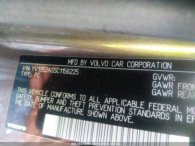 Volvo S80 3.2l 2012 YV1952AS5C1156225 Image 10