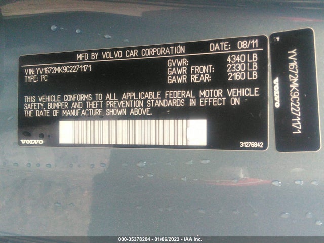 Volvo C30 2012 YV1672MK9C2271171 Image 10