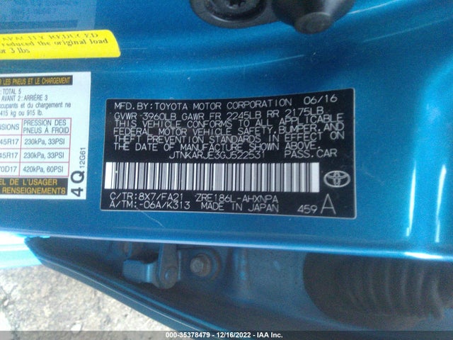 Scion IM 2016 JTNKARJE3GJ522531 Image 22