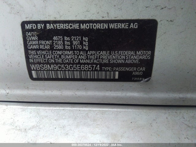 BMW M3 2016 WBS8M9C53G5E68574 Image 10