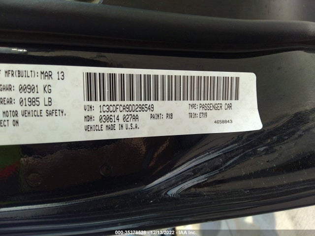 Dodge Dart Limited 2013 1C3CDFCA9DD296549 Image 14
