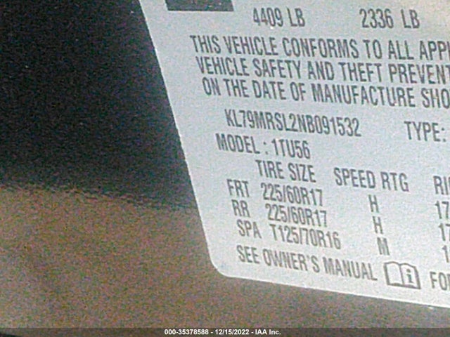 Chevrolet Trailblazer Lt 2022 KL79MRSL2NB091532 Image 9