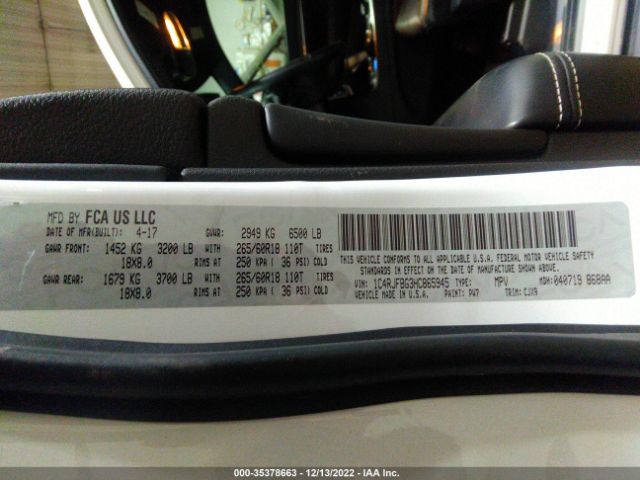1C4RJFBG3HC865945 Jeep Grand Cherokee Limited