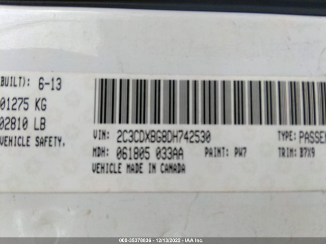 Dodge Charger Se 2013 2C3CDXBG8DH742530 Image 10