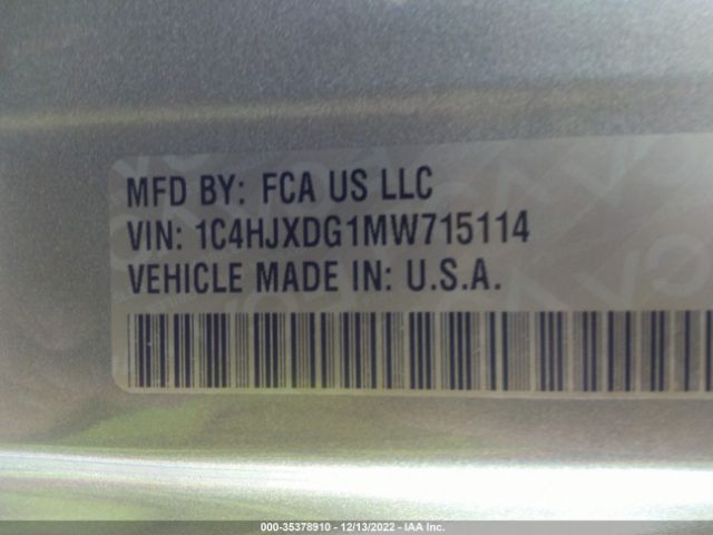 1C4HJXDG1MW715114 Jeep Wrangler Unlimited Willys