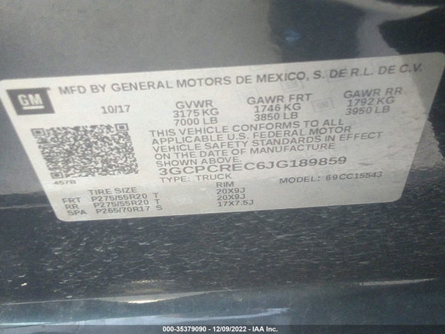 Chevrolet Silverado 1500 Lt 2018 3GCPCREC6JG189859 Image 14