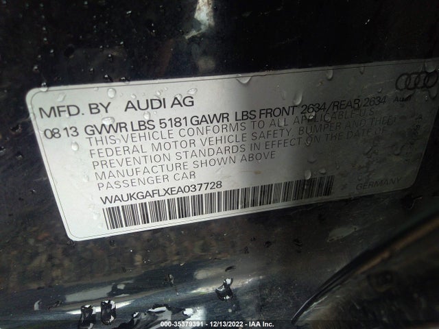 WAUKGAFLXEA037728 Audi S4 Prestige