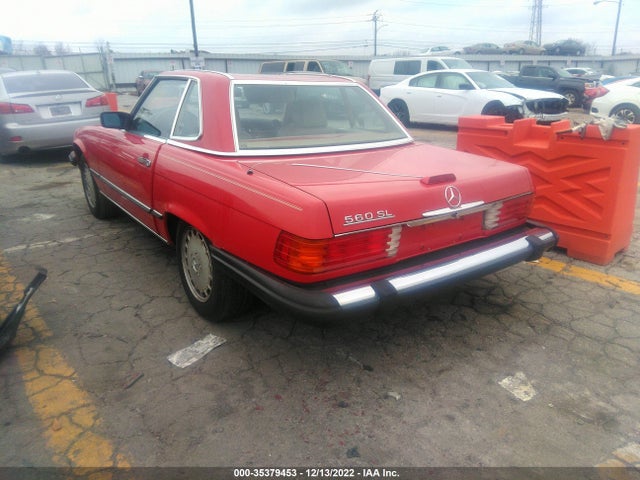 1988 MERCEDES-BENZ 560 SL VIN: WDBBA48D1JA079984