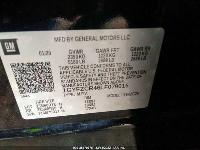2020 Cadillac XT4, VIN: 1GYFZCR46LF079015