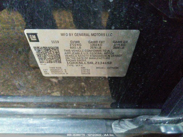 1GKKNLLS6LZ134153 GMC Acadia At4