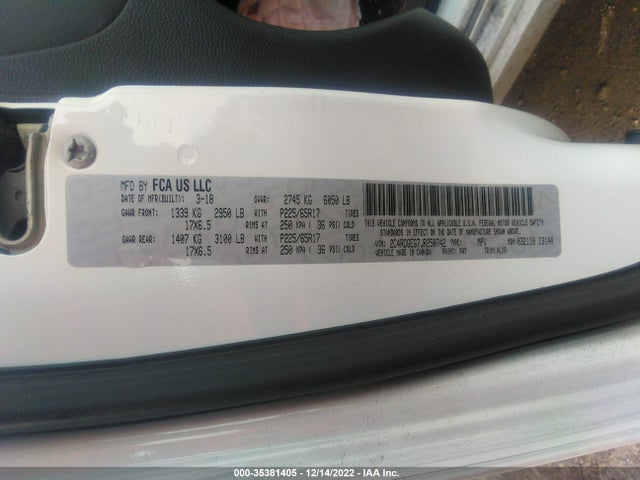 Dodge Grand Caravan Gt 2018 2C4RDGEG7JR250742 Image 10
