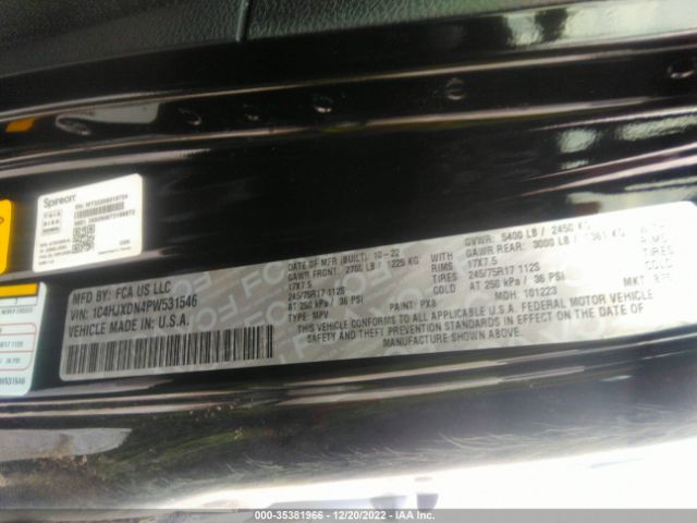 1C4HJXDN4PW531546 Jeep Wrangler Sport