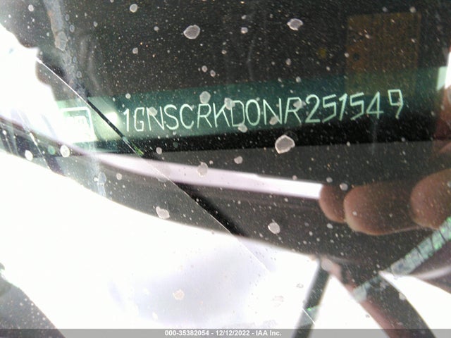 2022 Chevrolet Tahoe, VIN: 1GNSCRKD0NR251549