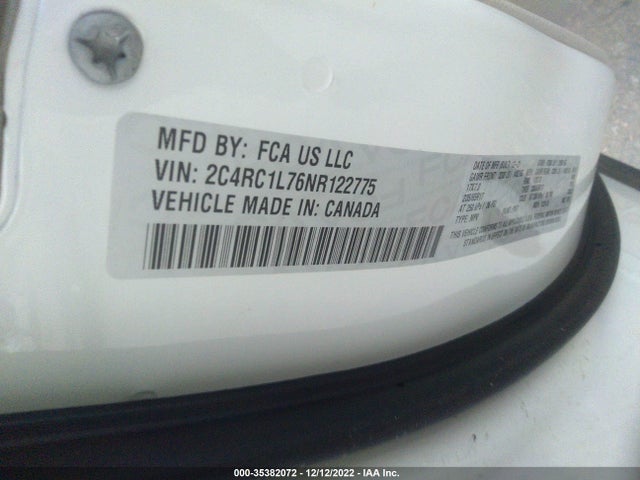 2022 Chrysler Pacifica Hybrid, VIN: 2C4RC1L76NR122775