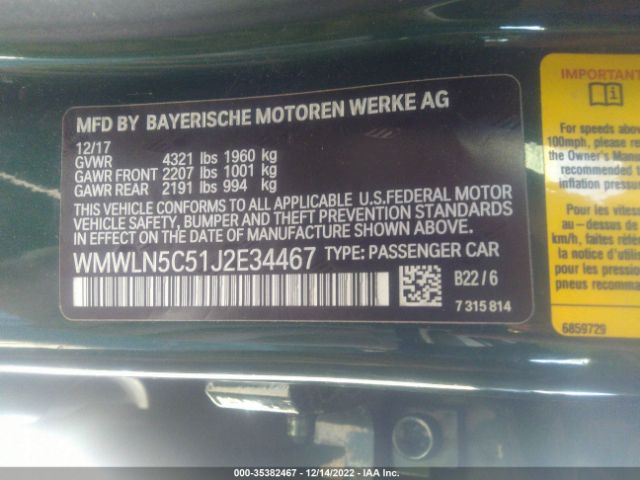 WMWLN5C51J2E34467 Mini Clubman