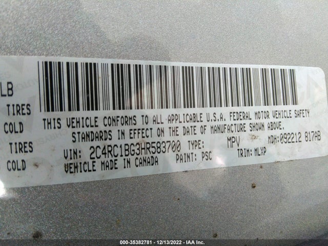 2C4RC1BG3HR583700 Chrysler Pacifica Touring-l