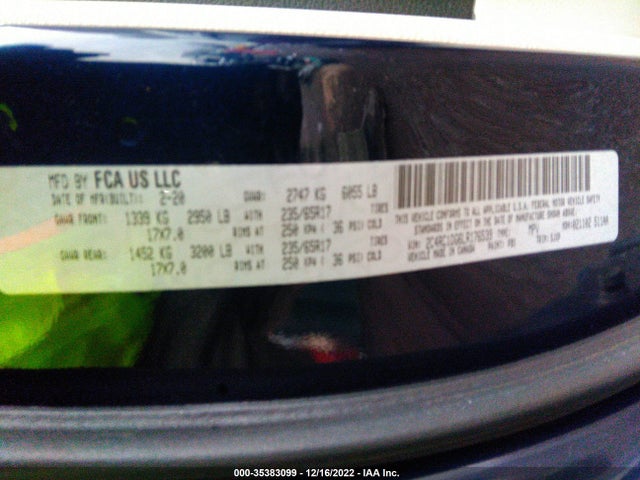 2020 Chrysler Voyager, VIN: 2C4RC1DG6LR176539