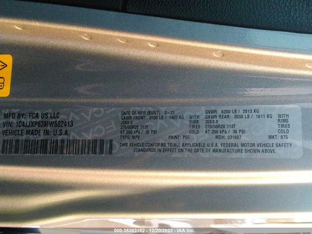 1C4JJXP63MW682413 Jeep Wrangler 4xe Unlimited Sahara