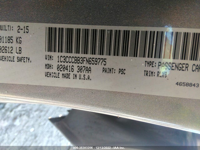 Chrysler 200 S 2015 1C3CCCBB3FN659775 Image 9