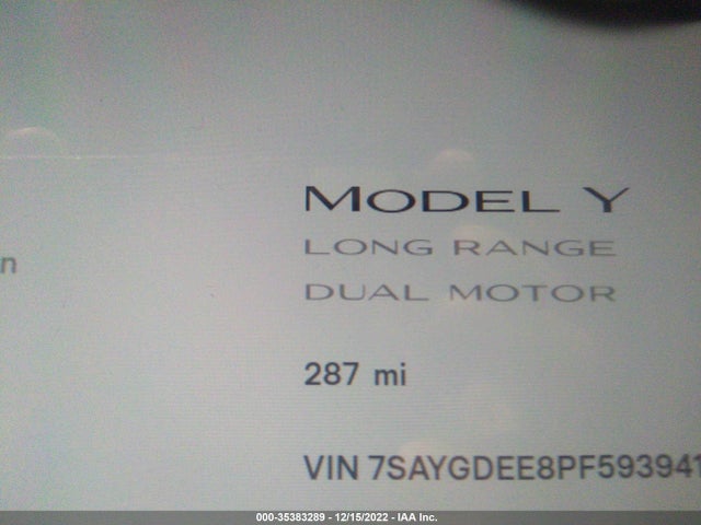 Tesla Model Y 2023 7SAYGDEE8PF593941 Image 8