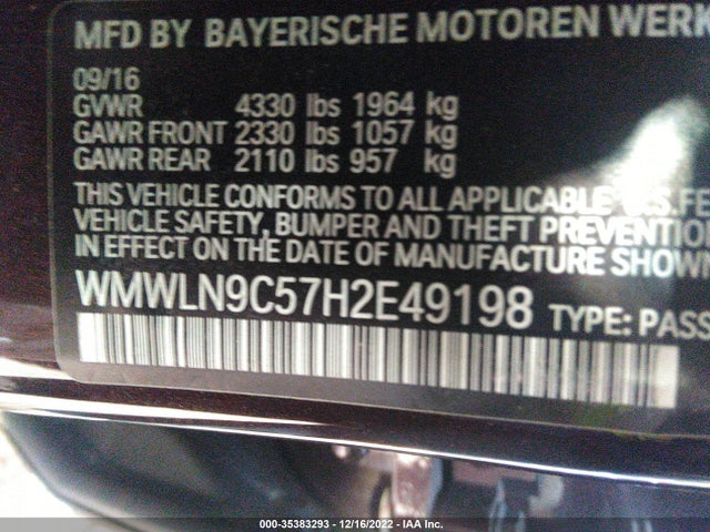 WMWLN9C57H2E49198 Mini Clubman Cooper S