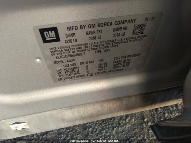 2017 Buick Encore, VIN: KL4CJASB0HB186079