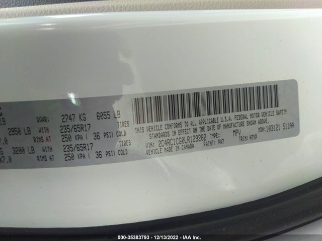 2020 Chrysler Voyager, VIN: 2C4RC1CG0LR129282