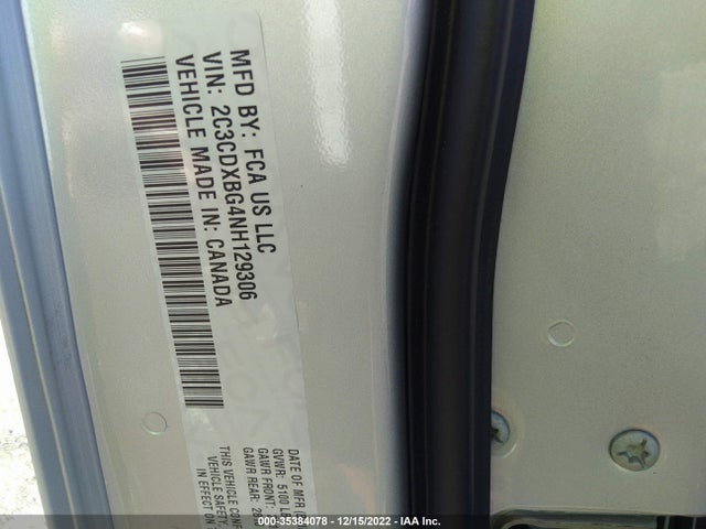 Dodge Charger Sxt 2022 2C3CDXBG4NH129306 Image 9