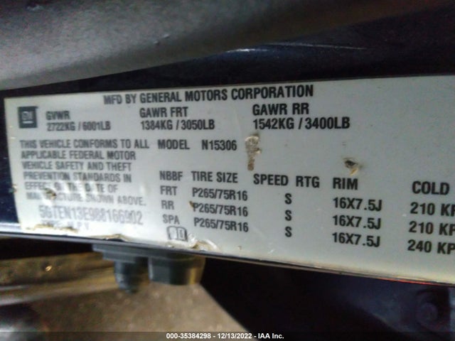 Hummer H3 2008 5GTEN13E988166902 Image 10