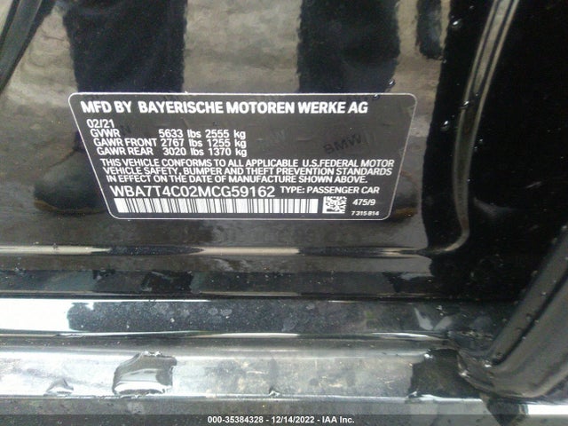 2021 BMW 7 Series, VIN: WBA7T4C02MCG59162