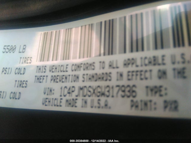 Jeep Cherokee High Altitude 2016 1C4PJMDSXGW317936 Image 11
