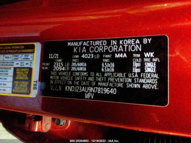 2022 Kia Soul, VIN: KNDJ23AU9N7819640