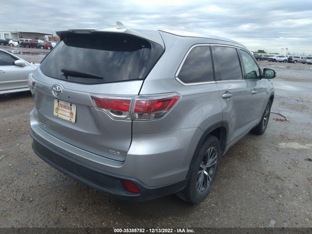 2016 TOYOTA HIGHLANDER XLE VIN: 5TDKKRFH2GS153054