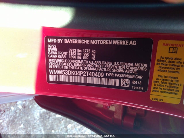 2023 Mini Hardtop, VIN: WMW53DK04P2T40409