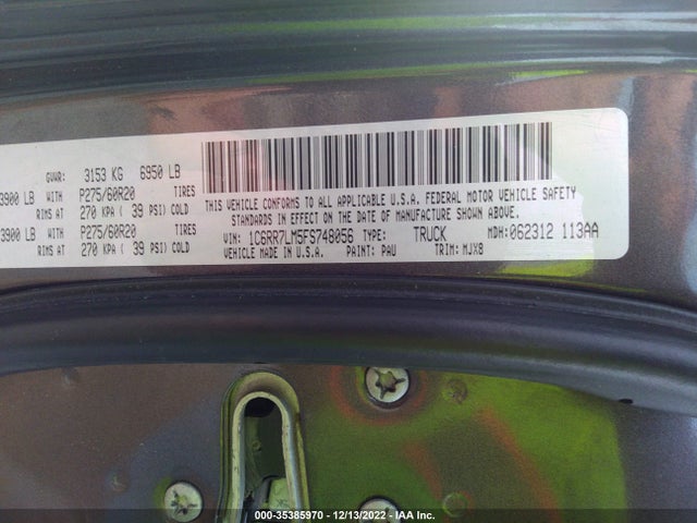 RAM 1500 Lone Star 2015 1C6RR7LM5FS748056 Image 14