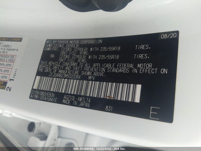JTJSARBZ3M5022084 Lexus Nx Nx 300 F Sport